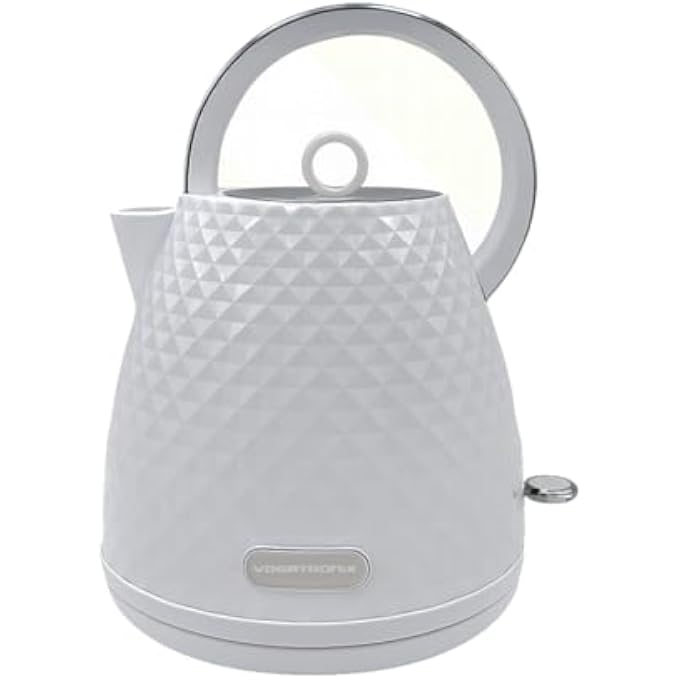 Bandai 17L White Electric Kettle With Strix Safety  High Power Boil Water Kettle Bpa Free Portable Kettle For Home And Kitchen Auto Shut Off 360 Cordless Rotation Stainless Steel Kettle - Image 2