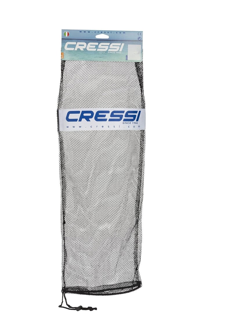 Cressi Net Bag for Snorkeling, Scuba Freediving Sets - Mask, Snorkel, Fins Equipment Mesh Bag, Black, 29.5 x 10.6 in, 75 x 27.5 cm (BZ175003) [DUPLICATE]