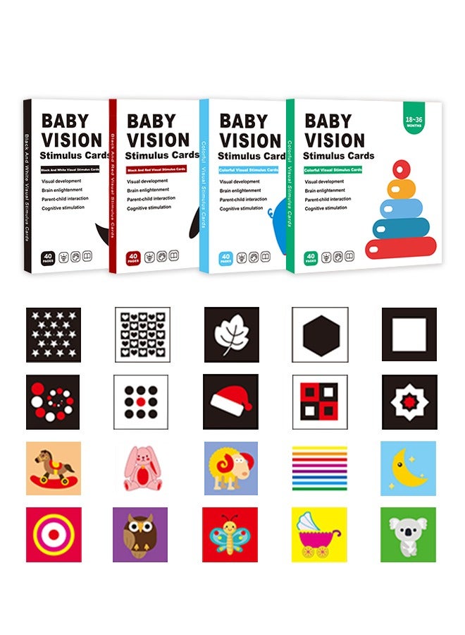 With Waterproof Baby Early Education Fun Cards, Reusable Anti-Glare Visual Cards, Easy To Clean, A Variety Of Patterns, For 0-3 Years Old Babies - Image 1