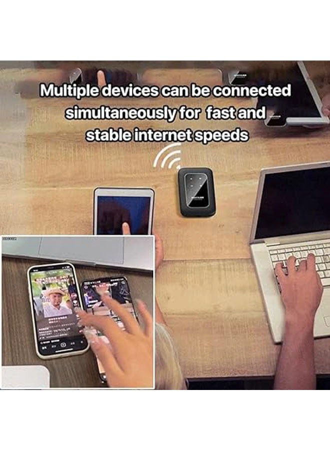 Wireless Portable WiFi, 4G LTE Mobile Broadband WiFi Wireless Router Portable MiFi Hotspot, 150Mbps Mini Travel Wireless Pocket WiFi with SIM Card Slot - Image 4