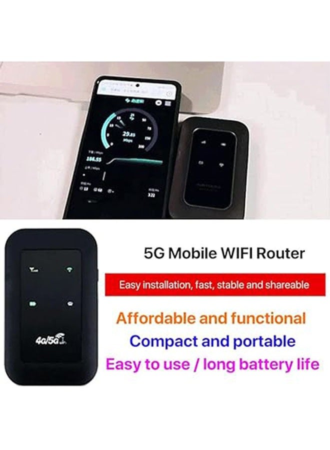 Wireless Portable WiFi, 4G LTE Mobile Broadband WiFi Wireless Router Portable MiFi Hotspot, 150Mbps Mini Travel Wireless Pocket WiFi with SIM Card Slot - Image 2