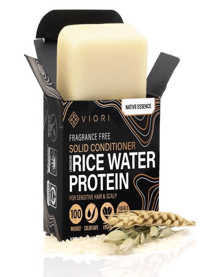 Viori Conditioner Bar - Handcrafted with Longsheng Rice Water & Natural Ingredients - Sulfate-free, Paraben-free, Cruelty-free, Phthalate-free, pH balanced 100% Vegan, Zero-Waste (Native Essence) - Image 1