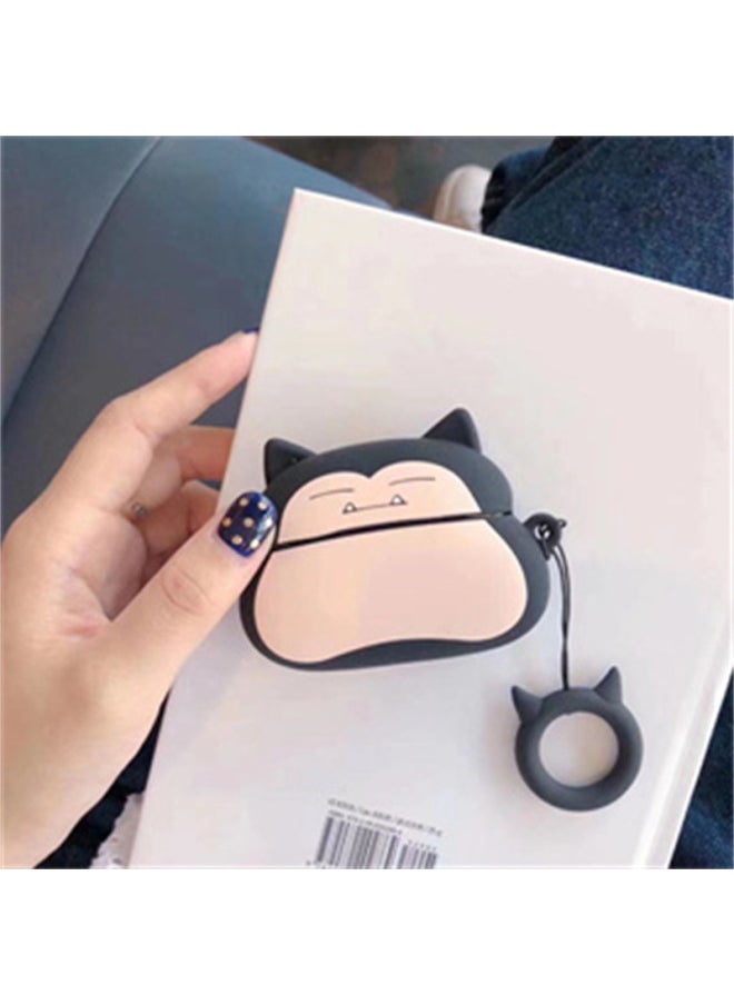 Generic - AirPods 4Th Generation Cartoon Silicone Soft Protective Cover Suitable For Apple Wireless Bluetooth Headphone Case Hot Sale In Foreign Trade-Color:H13 Model (with Ring)-Applicable Models:Airpods 4 (2024 Version) - Image 1