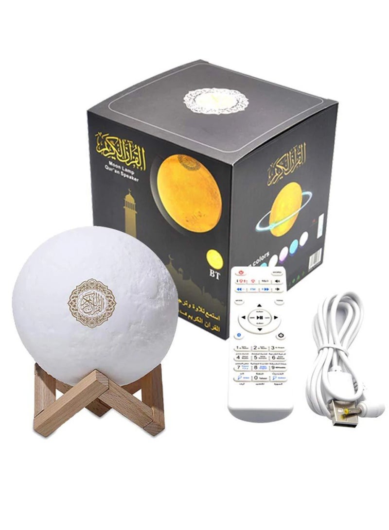 Equantu Creative Color Moon Lamp Bluetooth Audio Intelligent App Control Bedroom Atmosphere Night Light - Image 1