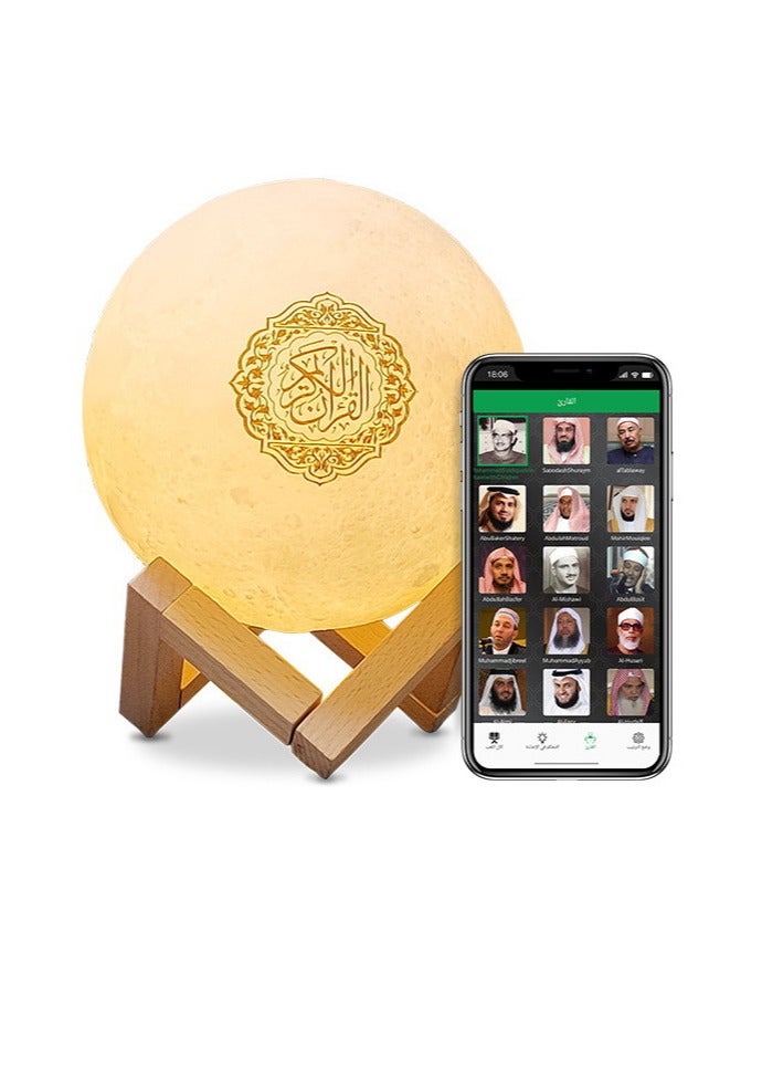 Equantu Creative Color Moon Lamp Bluetooth Audio Intelligent App Control Bedroom Atmosphere Night Light - Image 3