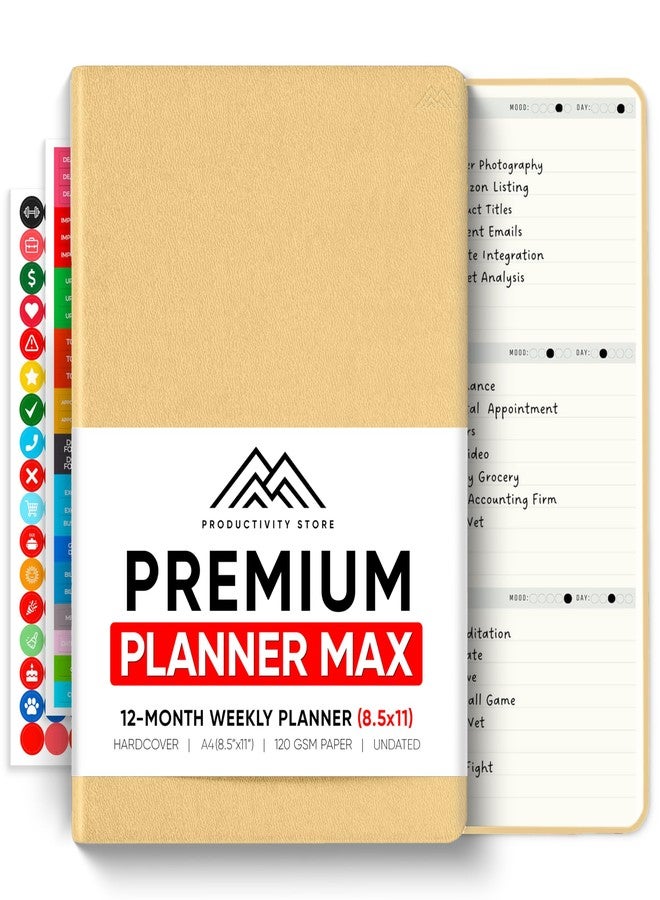 PRODUCTIVITY STORE Undated, 2026 Planner, 8.5" x 11" - The #1 Productivity Planner to Achieve Your 2026 Goals - Planner 2026-2027 by PRODUCTIVITY STORE (A4, CREAM) - Image 1