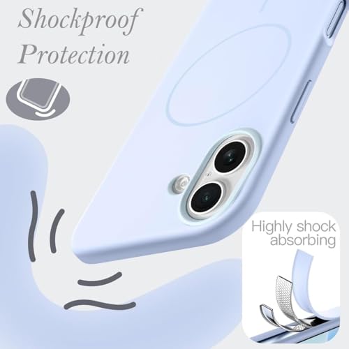 mobistyle Magnetic Silicone Back Cover for iPhone 17 6.3-Inch, Compatible with Mag-Safe, Silky Soft Touch, Shock Absorbing Phone Cover Case Protection (Lilac) - Image 3