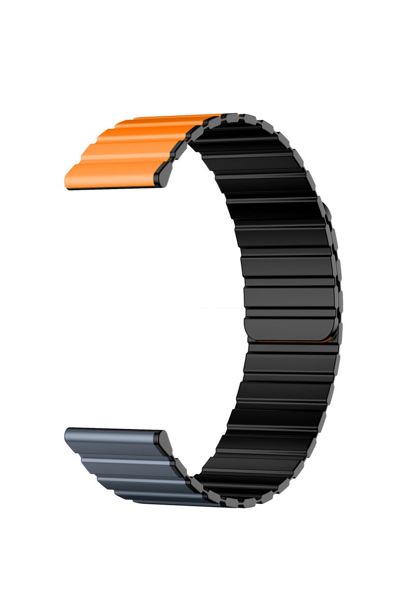 Kieslect 22MM Orange+Gray+Black Magnetic Strap - Image 1