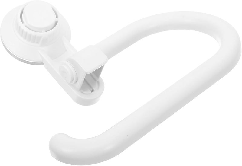 DOITOOL Suction Cup Toilet Paper Holder Wall Mounted, Suction Cup Bathroom Tissue Dispenser, No Drill Toilet Roll Holder for Kitchen and Washroom, White - Image 1