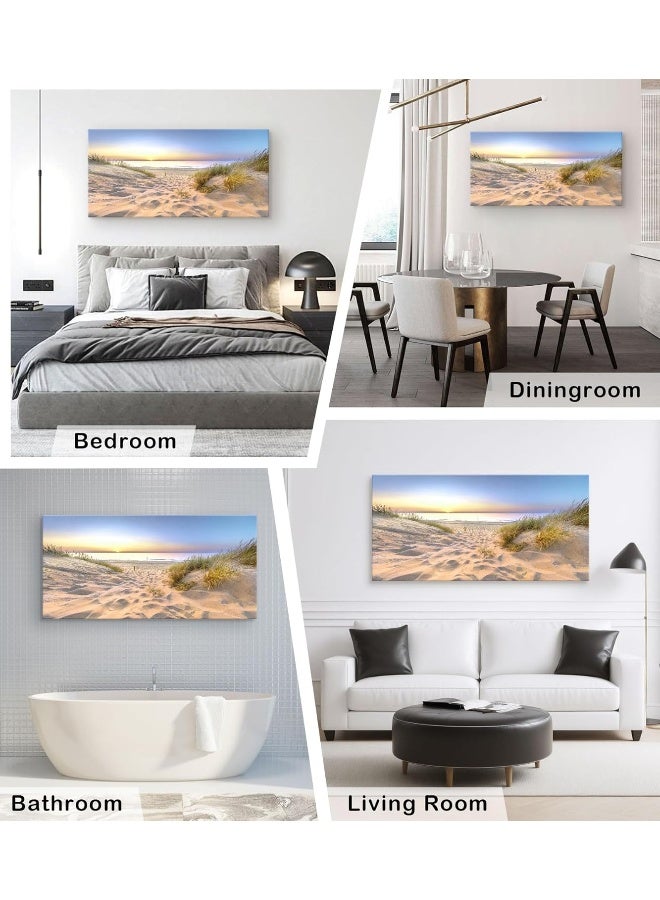 Muolunna BK06450 Sunset Ocean View Canvas Wall Art - Image 3