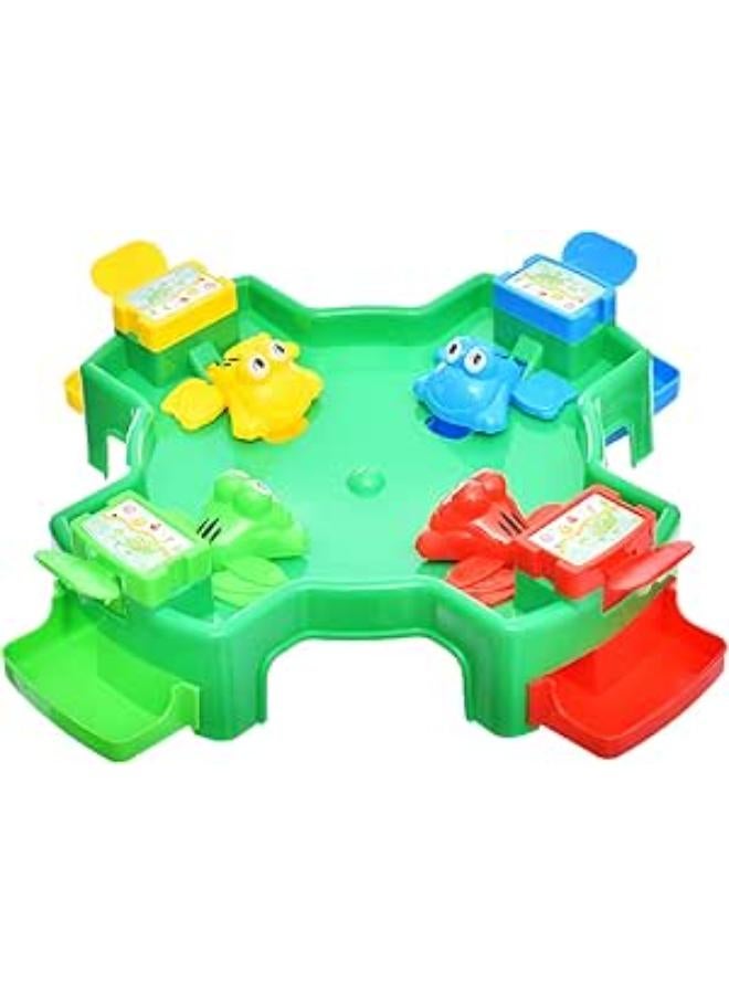 Plastic Little Frog Sats Beans Four Player Game To Add More Fun With Mini Balls And Amazing Design For Kids - Multi Color