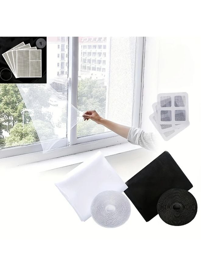 Self Adhesive Anti Fly Mosquito Net For Kitchen Door Windows 59 06inch By 78 74inch Black - Image 2
