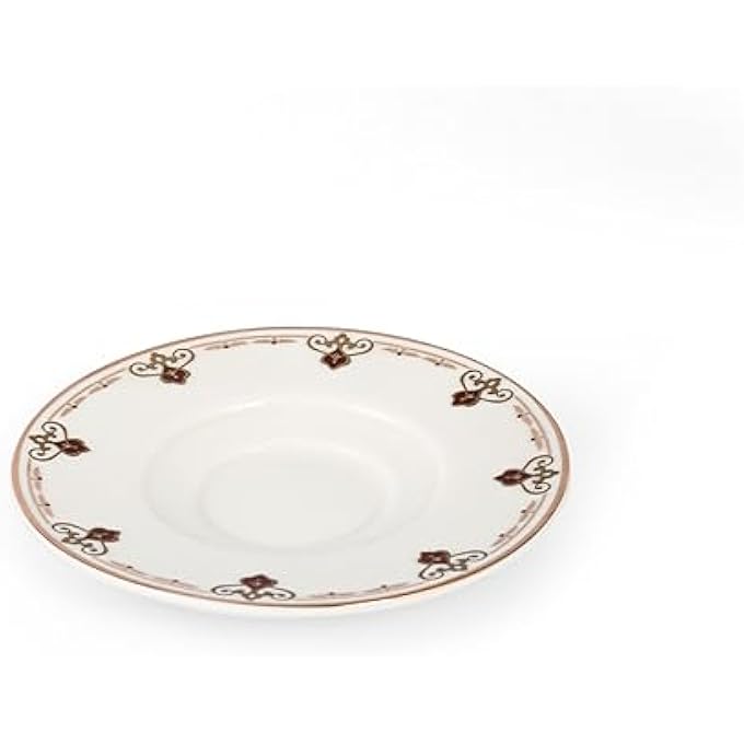 rayihni Golden Pattern Porcelain Tea And Coffee Serving Set 27Pieces Ivory - Image 5