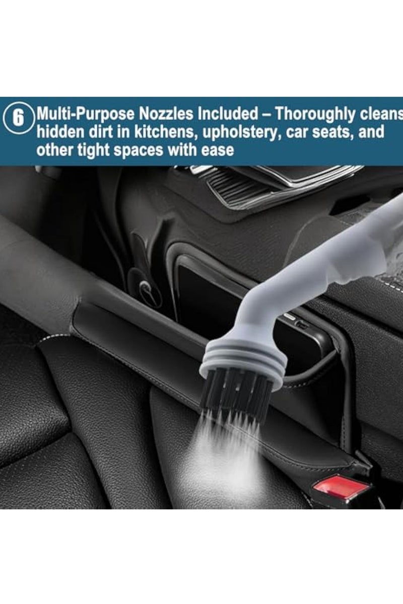 Arabest Handheld Pressurized Steam Cleaner with Attachments – Portable Multi-Surface Steamer for Home, Mattress, Floors, Couch, Windows, Upholstery, Car, and Grout – Deep Cleaning & Stain Removal(White)  - Image 5