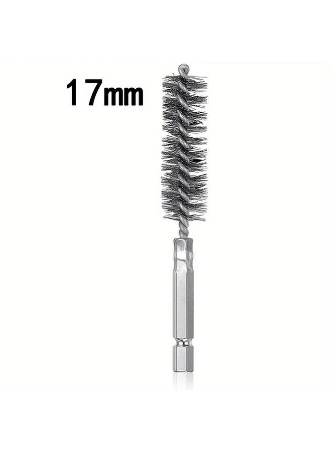 17MM Wire Tube Cleaning Brush Rust Cleaner Polishing Tool For Automotive Industry - Image 1