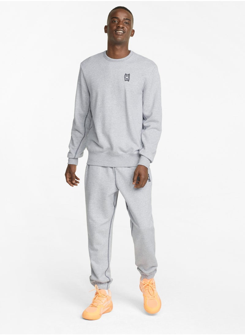PUMA Pivot Crew Mens Basketball Sweatshirt  - Image 3