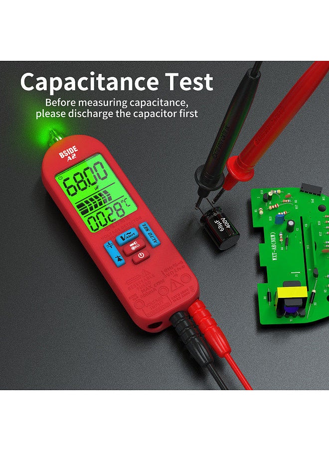 BSIDE A2 Mini Smart Digital Multimeter Auto Range 5999 Counts NCV Universal Meter