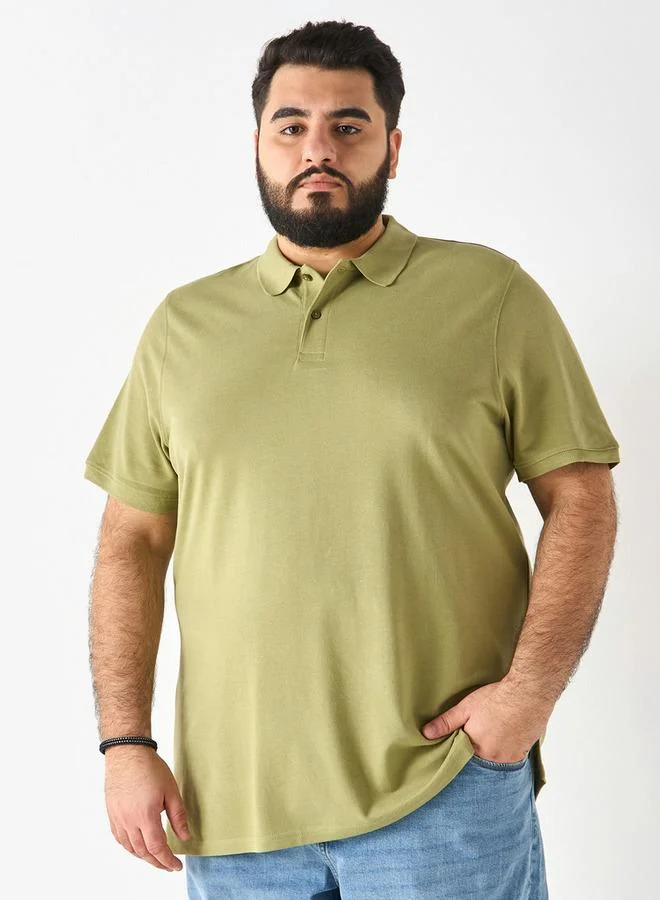 Splash FAV Polo T-shirt with Short Sleeves and Button Closure
