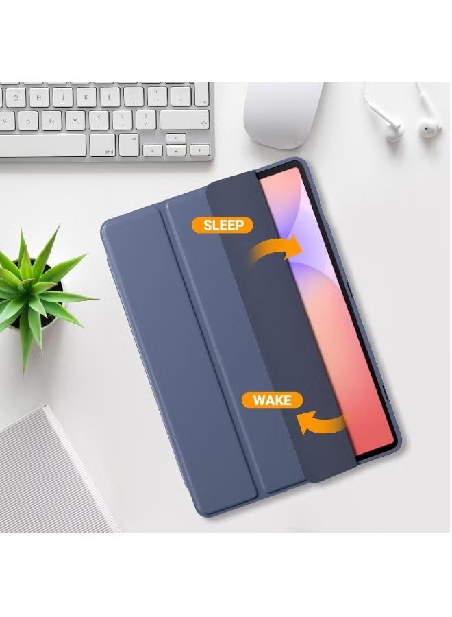 ZOOMEE Smart Case for Galaxy Tab S10 Lite/S10 FE/S9 FE 10.9-Inch with S Pen Holder, Trifold Stand Folio Cover with Soft TPU Back for 10.9" Galaxy Tab S10 Lite/S10 FE/S9 FE -Navy - Image 4