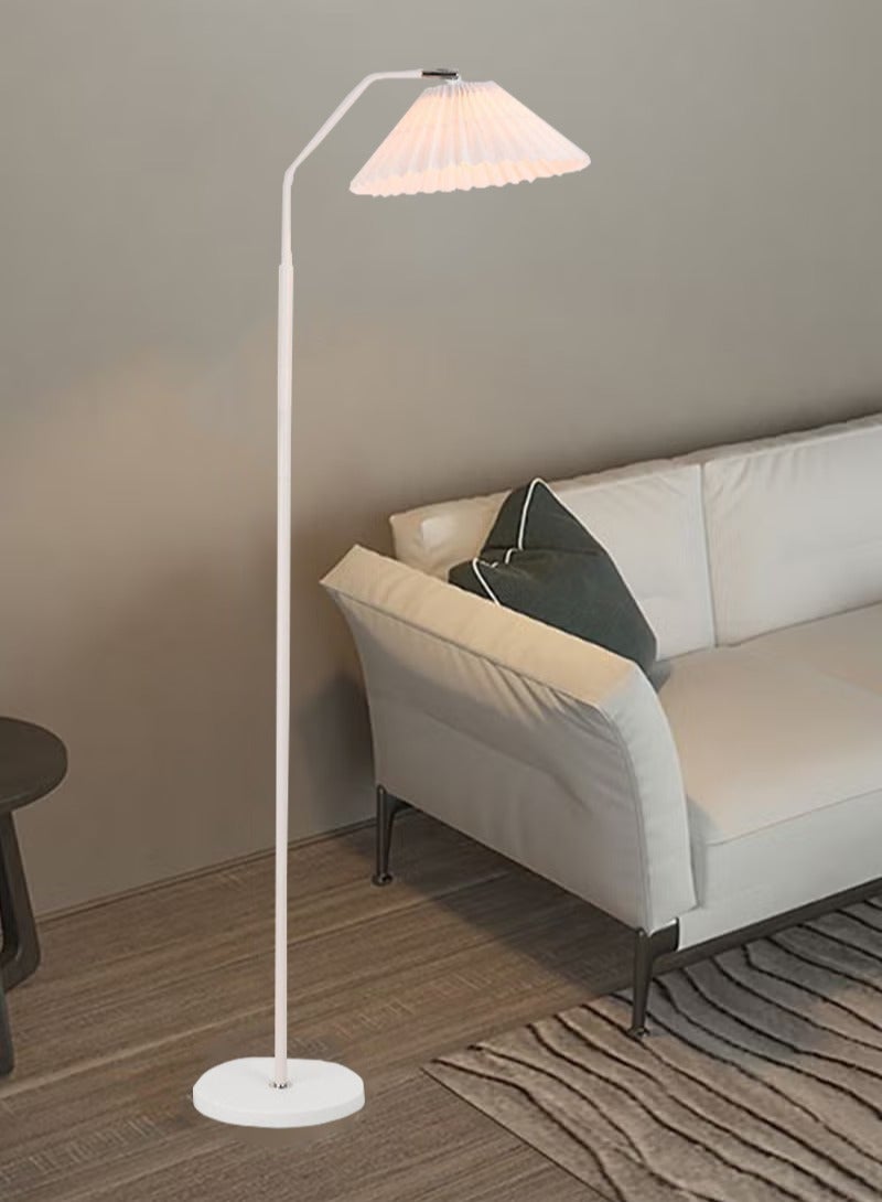 شاربدو مصباح أرضي مطوي بسيط، 12 وات 3 ألوان قابلة للتعتيم مع جهاز تحكم عن بعد، مناسب لغرفة النوم وغرفة المعيشة والمكتب، أبيض مطور 150 × 39 سم - Image 2