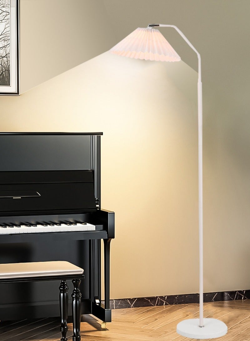 شاربدو مصباح أرضي مطوي بسيط، 12 وات 3 ألوان قابلة للتعتيم مع جهاز تحكم عن بعد، مناسب لغرفة النوم وغرفة المعيشة والمكتب، أبيض مطور 150 × 39 سم - Image 5