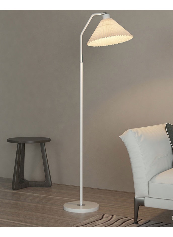 Sharpdo Minimalist pleated shade floor lamp, 12W 3 Colours Dimmable with Remote Control, Suitable for bedroom living room office ,White upgraded White 150x39 cm - Image 4