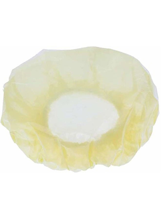 FRECI 100pcs Disposable Ear Covers Kids Baby Boys Girls Disposable Bath Shower Ear Protectors Caps for Hair Dye, Shower, Bathing - Yellow - Image 5