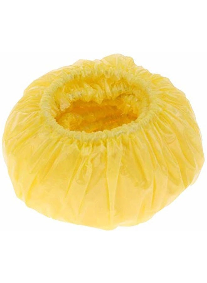 FRECI 100pcs Disposable Ear Covers Kids Baby Boys Girls Disposable Bath Shower Ear Protectors Caps for Hair Dye, Shower, Bathing - Yellow - Image 4