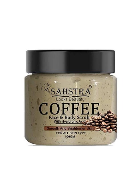 Coffee Face Scrub for Smooth and Boosting Skin (100gm)