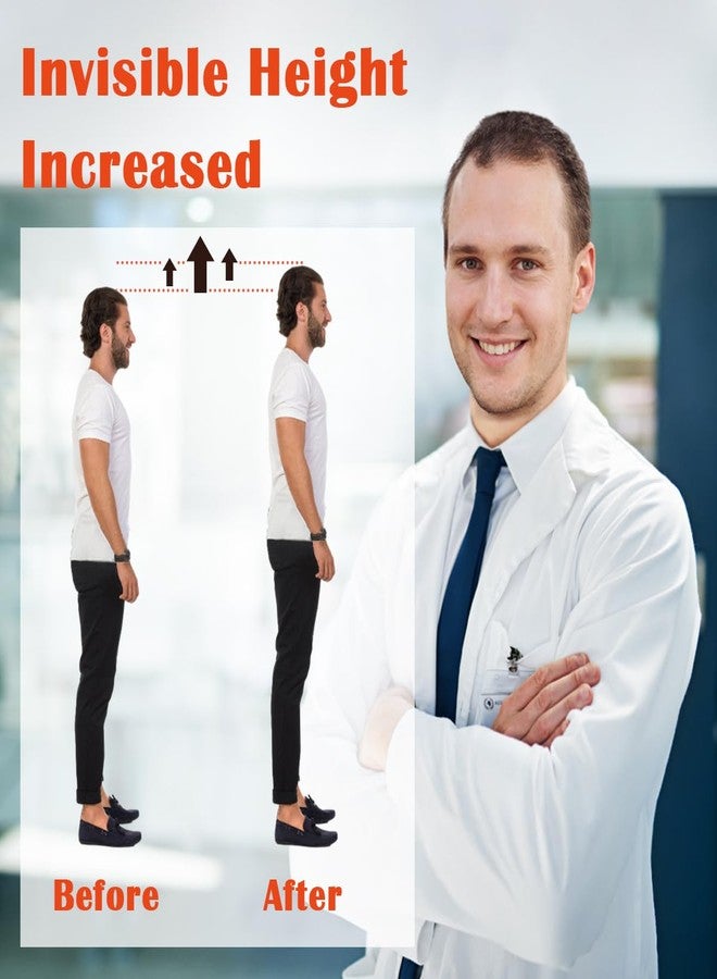Skyfoot Orthopedic Heel Lift Inserts, Shock Absorption and Cushioning Height Increase Insoles for Achilles Tendonitis Relief, Heel Spurs, Heel Pain and Plantar Fasciitis (Large - 4/5" Thick) - Image 2