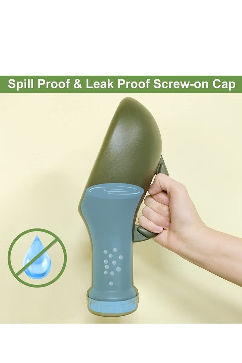 ماسكابوني زجاجة مقاومة للانسكاب للجنسين، محمولة للنساء والرجال، غطاء علوي لولبي للتبول، قمع للسيدات، حاوية بلاستيكية للسرير، مقلاة للسيارة، مرحاض للسفر، 1000 مل، نونية الأطفال الليلية، وعاء مرحاض للذكور - Image 4