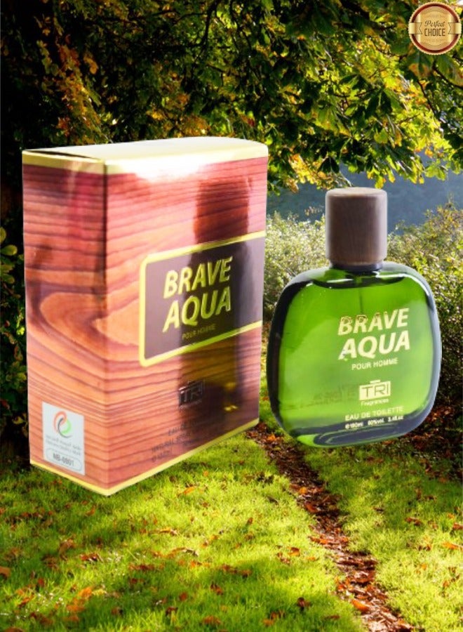 TRI Brave Aqua Tri Perfume EDT 100ML - Image 1