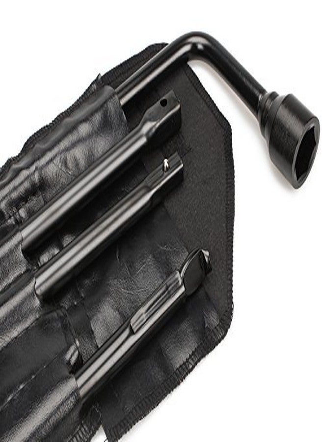 دي آر. روك طقم أدوات الإطار الاحتياطي من دكتور روك مع مقبض رافعة الإطار الاحتياطي ومفتاح ربط العجلات. طقم إطار احتياطي متوافق مع سيارات شيفروليه سيلفرادو، تاهو، أفالانش، سابربان، جي إم سي سييرا، يوكون (1999-2019)، وكاديلاك إسكاليد (2002-2018). - Image 4