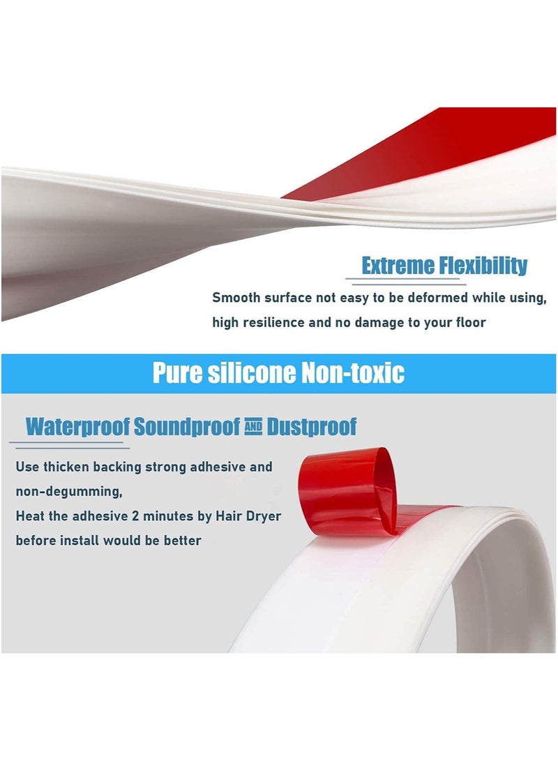 GoodTool Under Door Draft Stopper 90cm Door Seal Strip Rubber Weather Strip Soundproof Door Bottom Seal Suitable for Windproof Dustproof and Insect Proof - Image 3