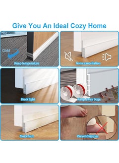 GoodTool Under Door Draft Stopper 90cm Door Seal Strip Rubber Weather Strip Soundproof Door Bottom Seal Suitable for Windproof Dustproof and Insect Proof  - Image 4