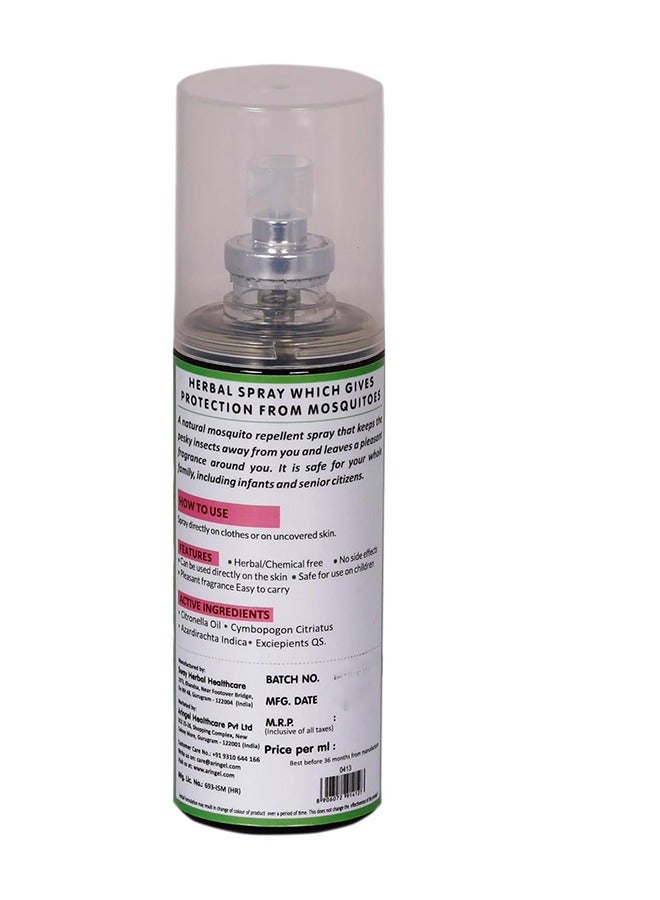 Aringel Mosquito Repellent Spray, Ayurvedic Natural Herbal, Suitable for Kids and Adults, Home Office Travelling Outdoor Camping Cycling Gardening Sport actvities, 8 Hrs Protection, Mint-100ml - Image 2