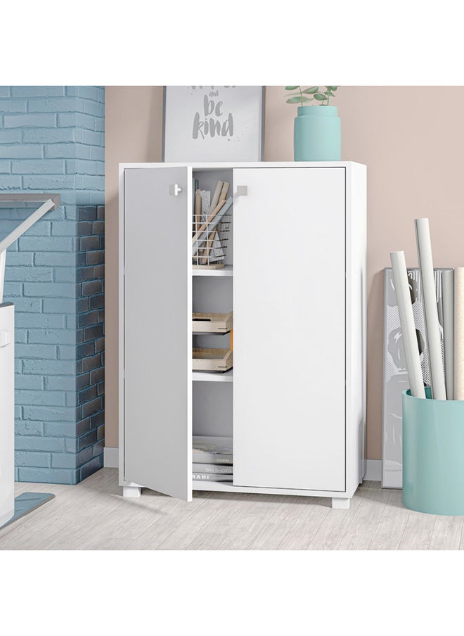 Home Box Multipurpose Cabinet - Mdp 15Mm Color White 35 x 67.5 97 cm  - Image 1