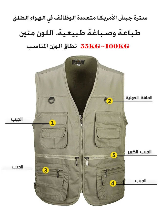 Generic Multi Pocket Fishing Photography Vest from size XL-XXXL  - Image 3