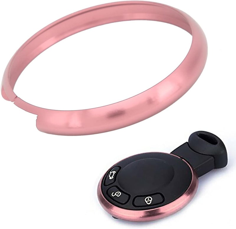 HEEPDD Aluminum Alloy Remote Key Fob Ring Trim Replacement, Replacement, Lightweight Durable Bezel for MINI R55 R56 R57 R58 R59 R60 Key Fob Aluminum Alloy Remote Ring Trim Nan (Pinkish) - Image 4