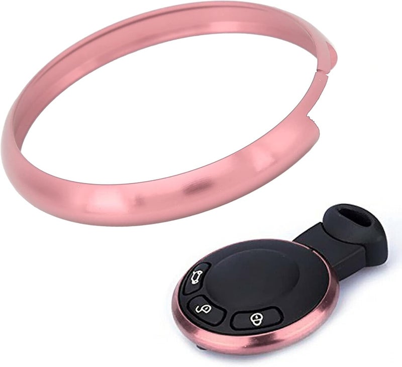 HEEPDD Aluminum Alloy Remote Key Fob Ring Trim Replacement, Replacement, Lightweight Durable Bezel for MINI R55 R56 R57 R58 R59 R60 Key Fob Aluminum Alloy Remote Ring Trim Nan (Pinkish) - Image 5