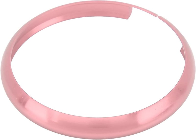 HEEPDD Aluminum Alloy Remote Key Fob Ring Trim Replacement, Replacement, Lightweight Durable Bezel for MINI R55 R56 R57 R58 R59 R60 Key Fob Aluminum Alloy Remote Ring Trim Nan (Pinkish) - Image 1