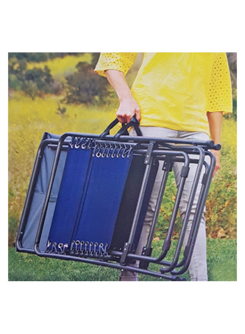 HEXAR مجموعة كراسي وطاولات تخييم قابلة للطي من HEXAR للبالغين، كرسي وطاولة مدمجان قابلان للطي مع حقيبة حمل للتخييم في الهواء الطلق والسفر على الشاطئ والنزهات والمشي لمسافات طويلة - Image 4