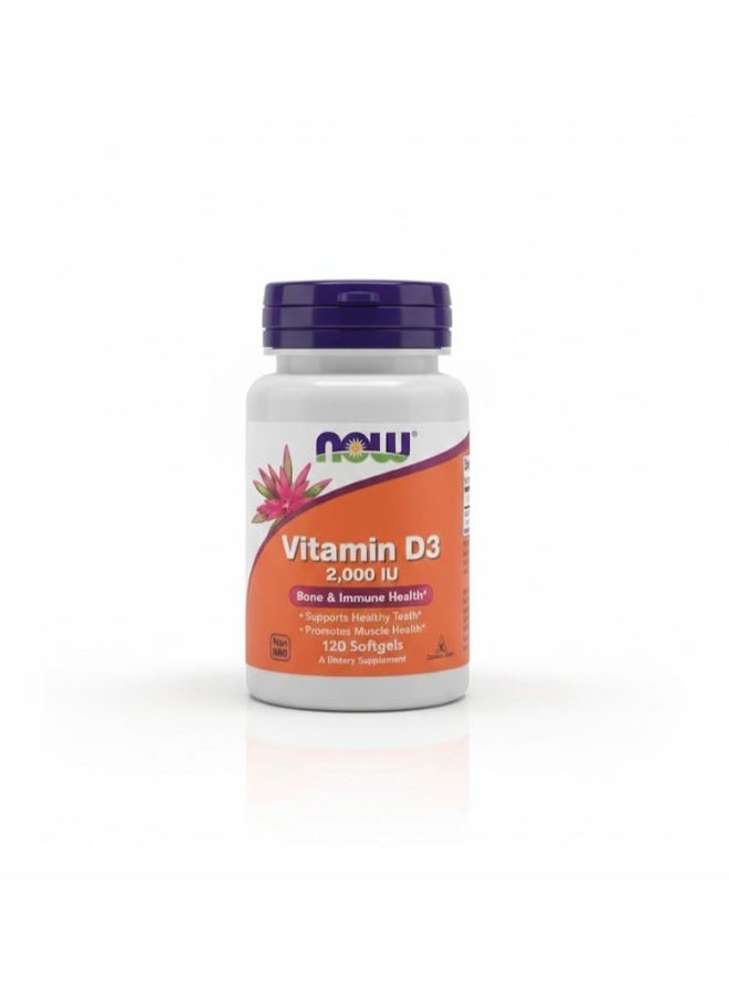 Now vitamin d-3 2000 iu 120 softgels