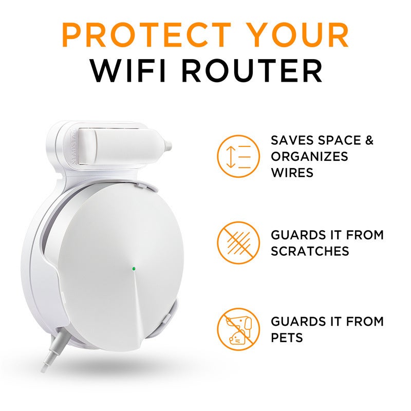 Punch-free router wall mount upper wall bracket for TP-LINK Deco M5 WIFI mesh storage suspension - Image 4