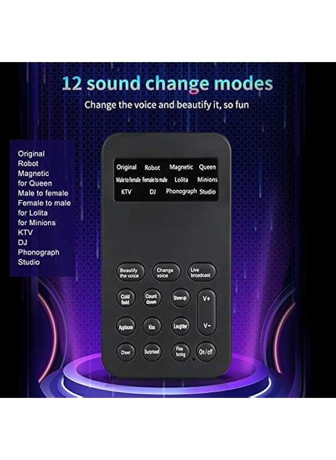 Generic Voice Modulator Sound Card for PCs, Audio Converter with 8 Unique Voice Effects, Compatible with PCs, Smartphones, Tablets, and Gaming Consoles  - Image 2