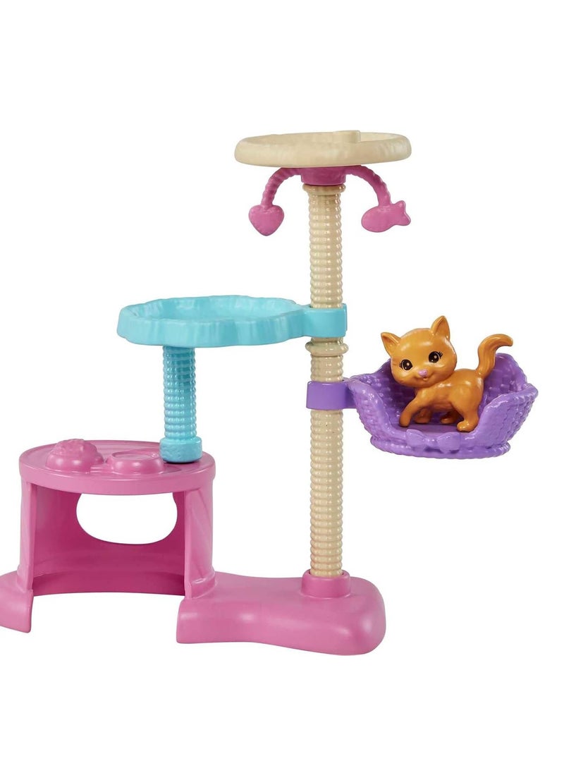 Barbie - Kitty Condo Doll and Pets with Accessories, Toy for 3 Year Olds & Up - Image 1