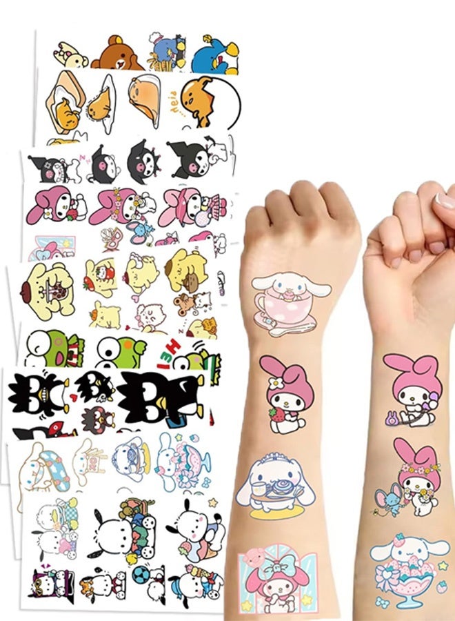 رسوم متحركة، ميلودي كورومي، سينامورول، بومبومبورين، كيروبي، وشم مؤقت وملصقات وجه للأطفال، هدايا حفلات، فن الوشم، مكياج، ديكور، BJHSL - Image 1