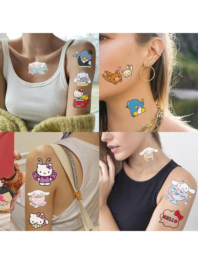 رسوم متحركة، ميلودي كورومي، سينامورول، بومبومبورين، كيروبي، وشم مؤقت وملصقات وجه للأطفال، هدايا حفلات، فن الوشم، مكياج، ديكور، BJHSL - Image 4