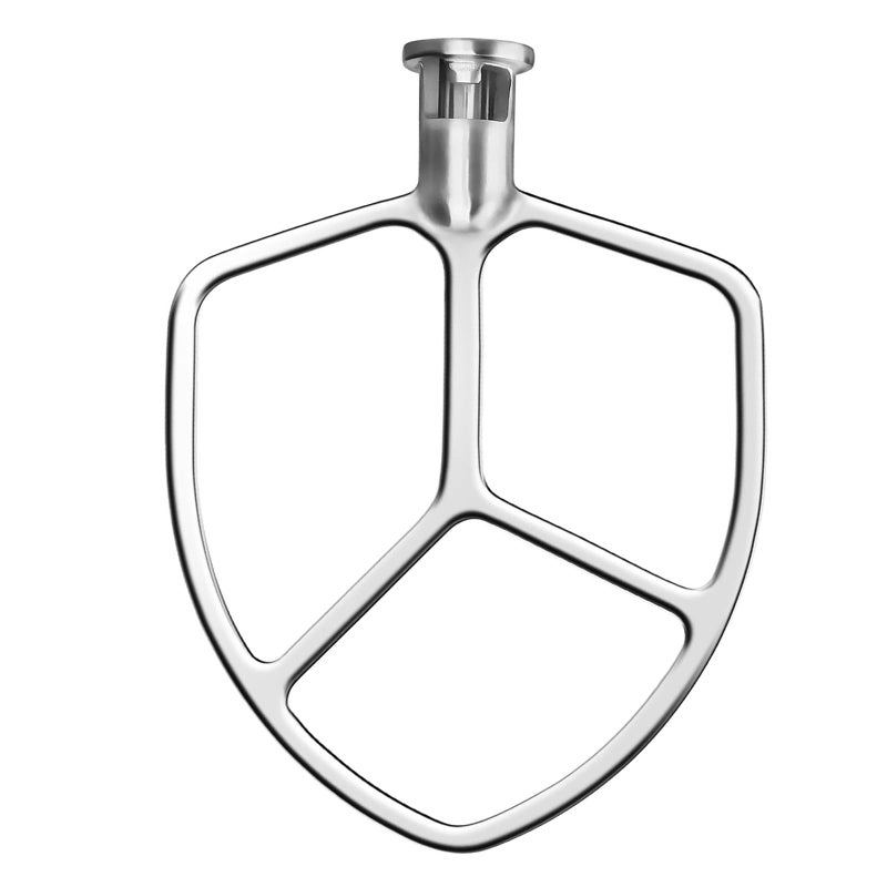 56QT خلاط مسطح من الفولاذ المقاوم للصدأ لآلة خلط كيتشن إيد ملحقات مجداف كيتشن إيد بدون طلاء آمن للغسل في غسالة الصحون بديل لآلة خلط كيتشن إيد بروفيشينال 5 بلس وسلسلة 600