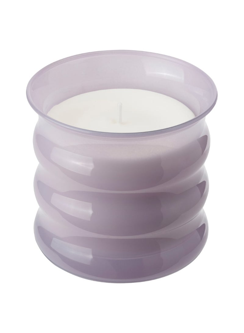 Scented Candle In Glass Sweet Pea/Purple 50 Hr - Image 1